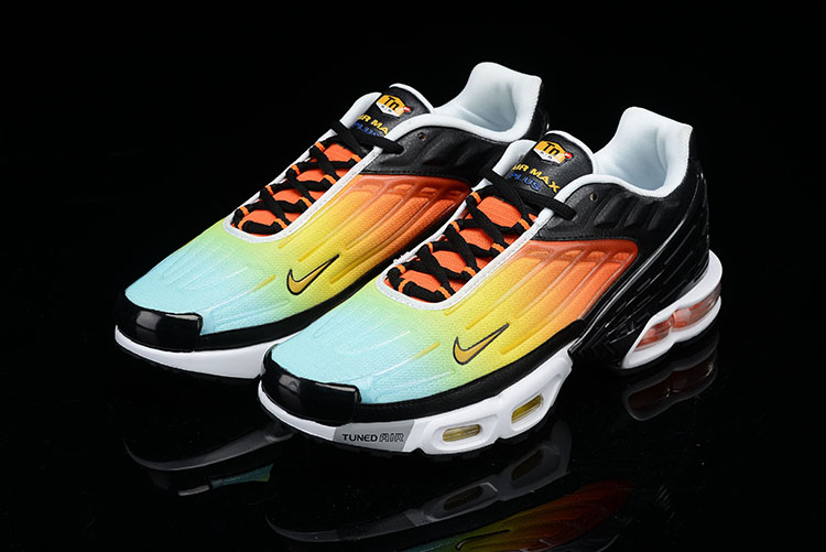 Nike Air Max TN Plus Blue Yellow Orange Black Red Shoes - Click Image to Close